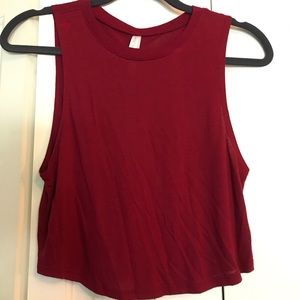 Burgundy muscle tank